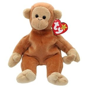 2/$30 Vintage TY‎ Beanie Baby Plush Monkey Bongo Toy Stuffed Animal McDonald’s